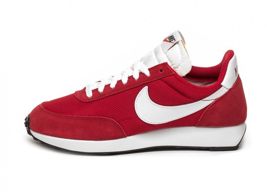 Nike Tailwind, красный с белым, текстиль, замша, сетка, мужские