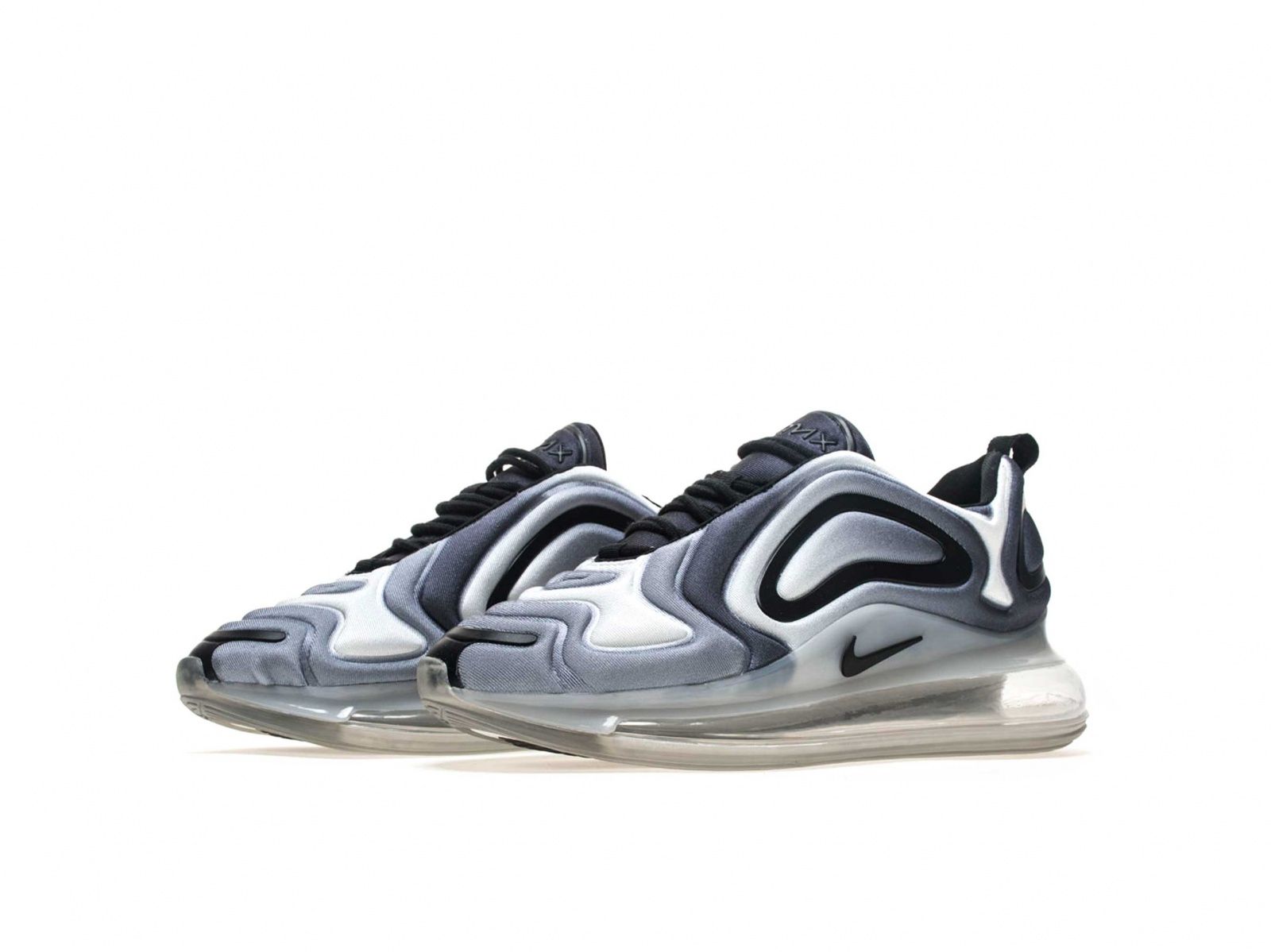 Nike Air Max 720, серый, черный, нейлон, женские