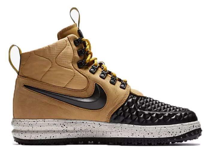 Nike Air Force 1 Lunar Duckboot, черный, бежевый, кожа, мужские