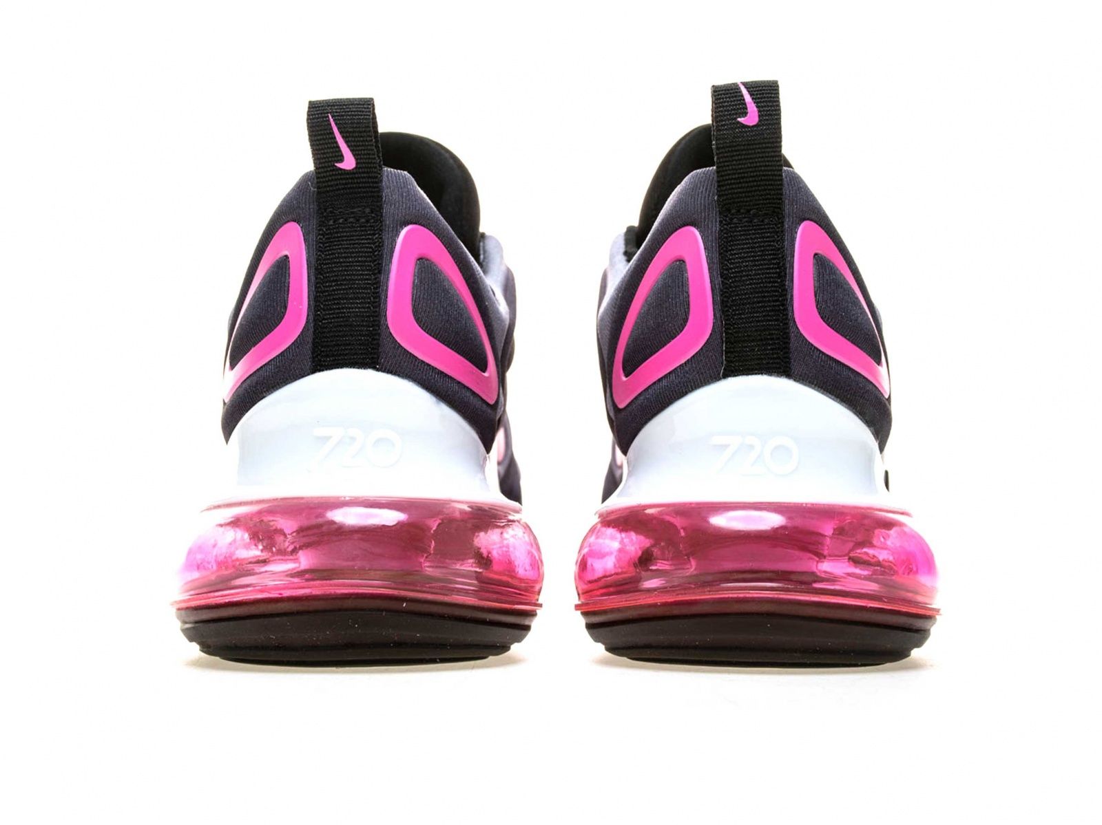 Nike Air Max 720, черный, розовый, нейлон, женские